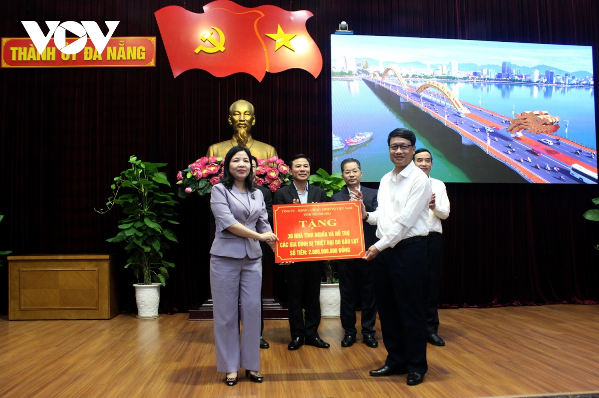 Thanh Hóa tặng thành phố Đà Nẵng 2 tỷ đồng xây dựng 30 nhà tình nghĩa